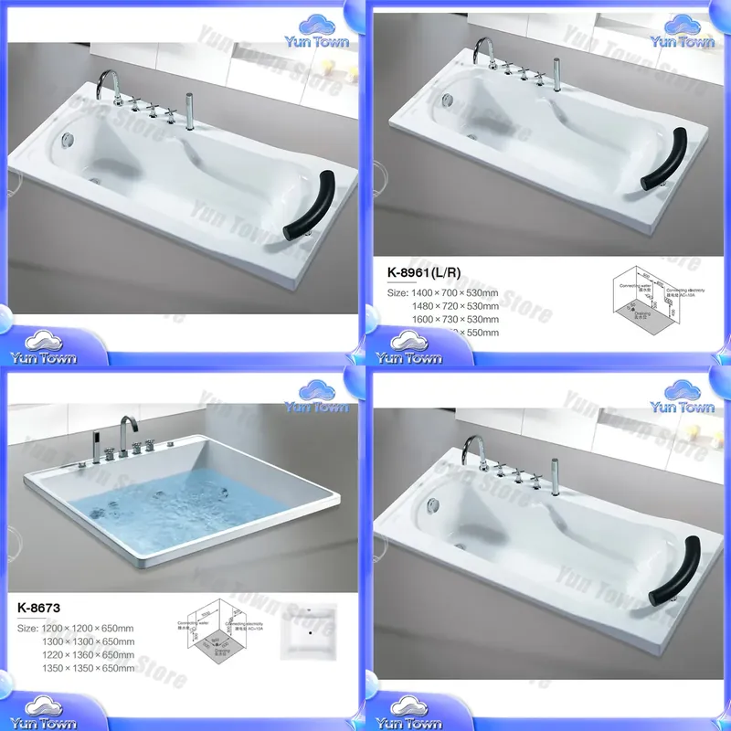 Home Bathroom Jacuzzi - Ванна-джакузи для домашнего спа с LED-подсветкой