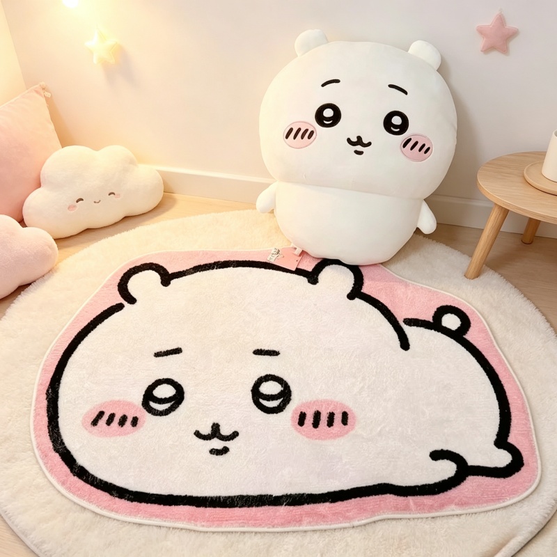 Home Bathroom Mats - Популярный мультяшный коврик Чиикава, плюшевый напольный