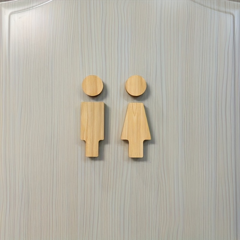 Home Bathroom Door - 2 шт. деревянная вывеска для ванной