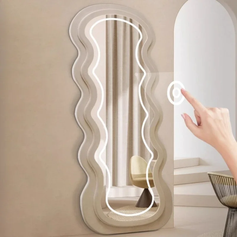 Home Bathroom Furniture - Зеркало напольное большое с подсветкой для