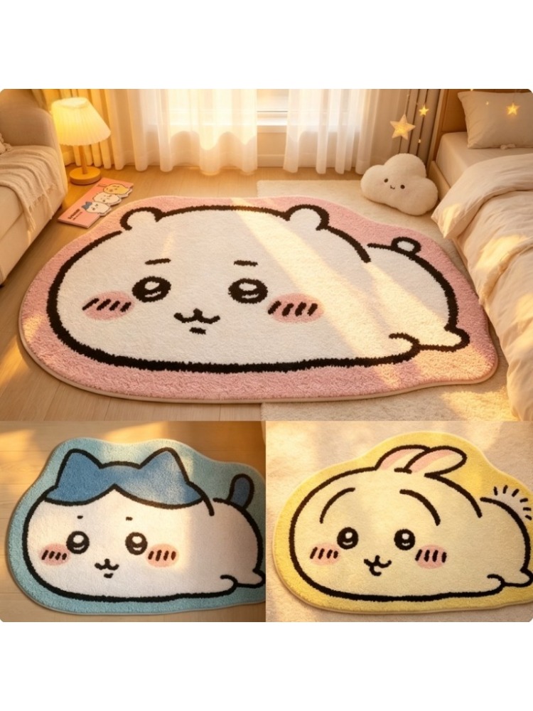 Home Bathroom Mats - Мягкий коврик Chiikawa с персонажами аниме