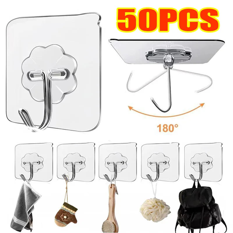 Home Bathroom Door - Самоклеящиеся настенные крючки для тяжелых нагрузок,