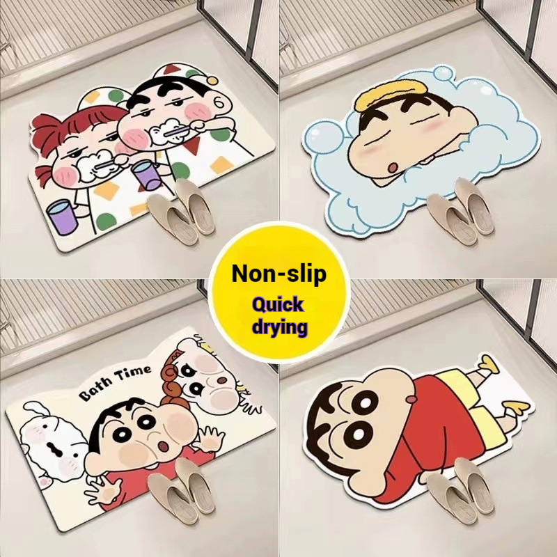 Home Bathroom Mats - Водопоглощающий коврик для душевой комнаты, быстросохнущий,