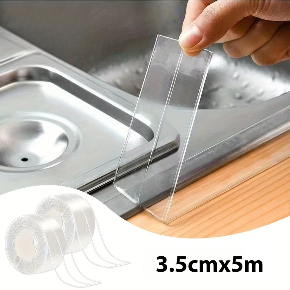 Home Bathroom Design - Водонепроницаемая уплотнительная лента-полоска с частичным клеевым