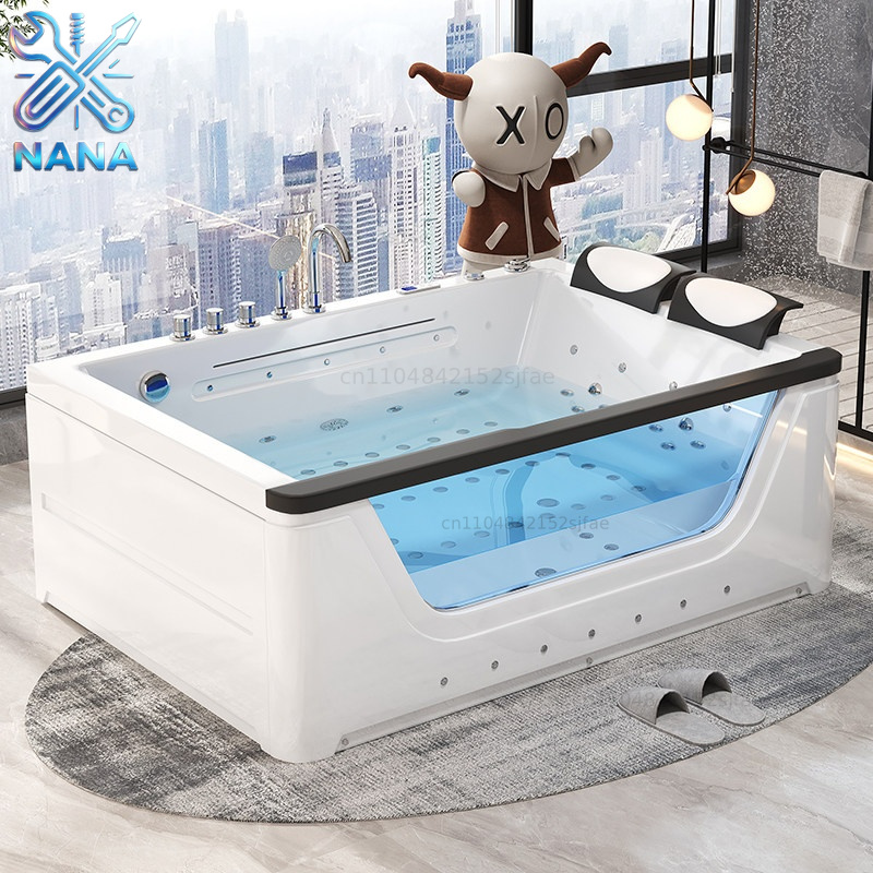 Home Bathroom Jacuzzi - Двухместный акриловый джакузи-бассейн с водопадом и