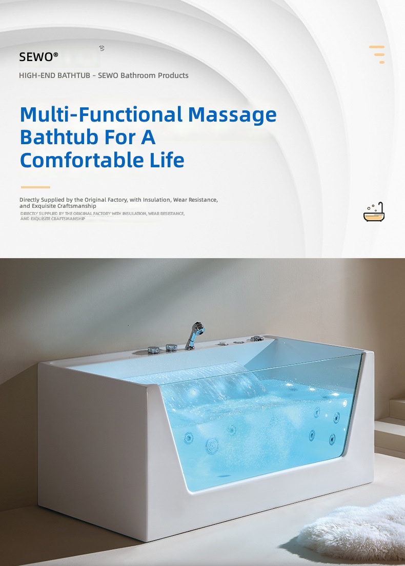 Акриловая массажная ванна, умн – обзор и цена Home Bathroom Jacuzzi