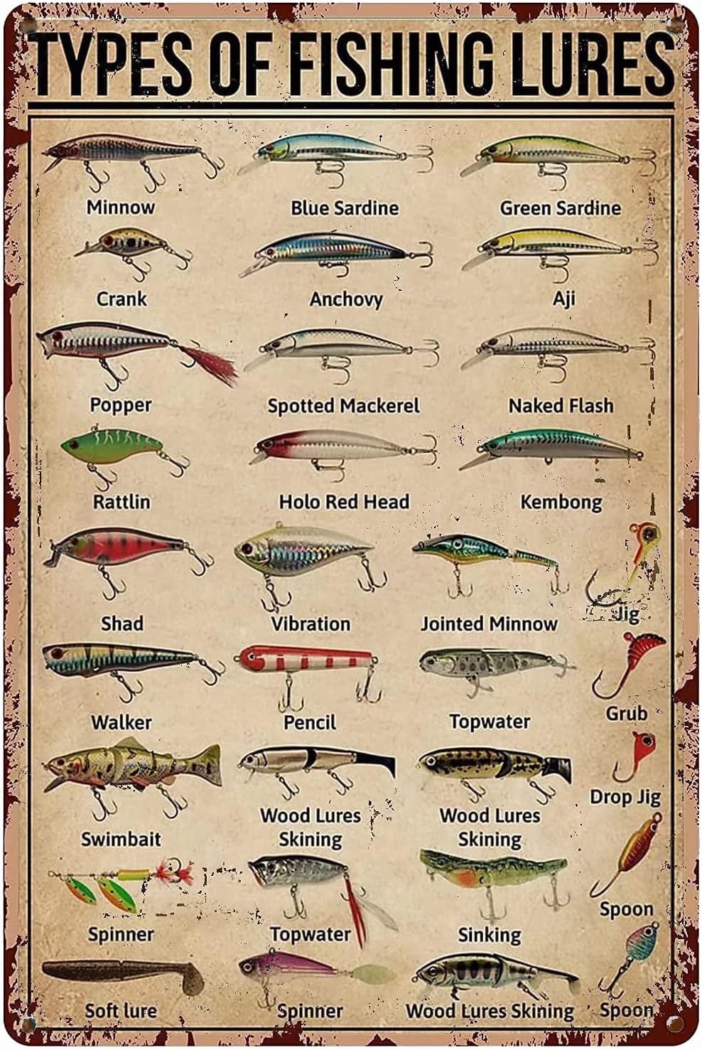 1d,TYPES OF FISHING LURES Знан – обзор и цена Home Bathroom Signs