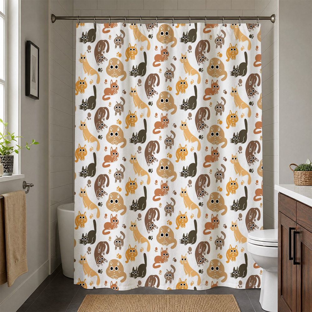 Очаровательная шторка для душа – обзор и цена Adorable Home Bathroom Ideas
