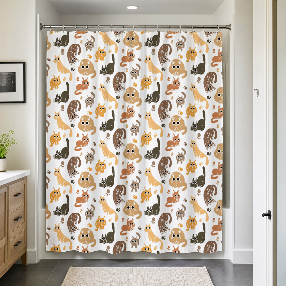 Очаровательная шторка для душа – обзор и цена Adorable Home Bathroom Ideas