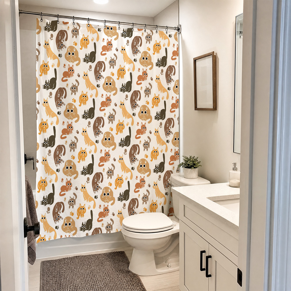 Очаровательная шторка для душа – обзор и цена Adorable Home Bathroom Ideas