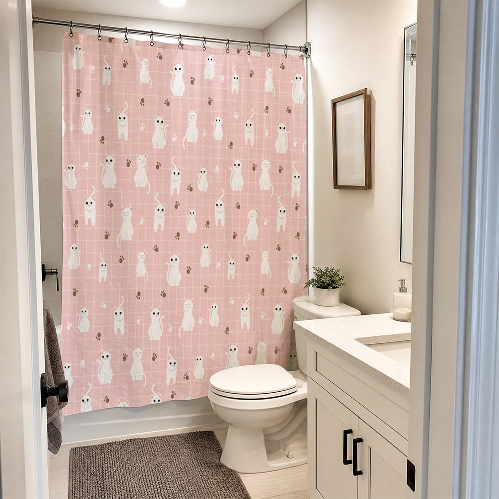 Водонепроницаемая занавеска дл – обзор и цена Adorable Home Bathroom Ideas