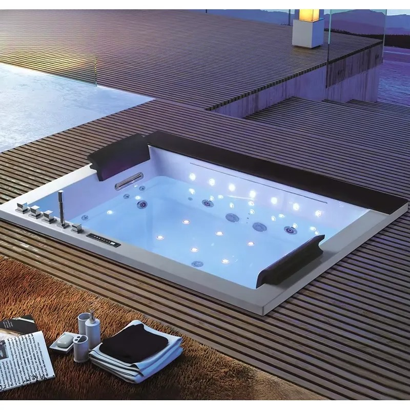 Двухместная ванна-джакузи с ци – обзор и цена Home Bathroom Jacuzzi