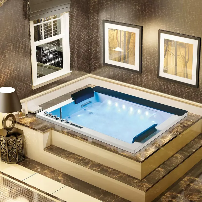 Двухместная ванна-джакузи с ци – обзор и цена Home Bathroom Jacuzzi